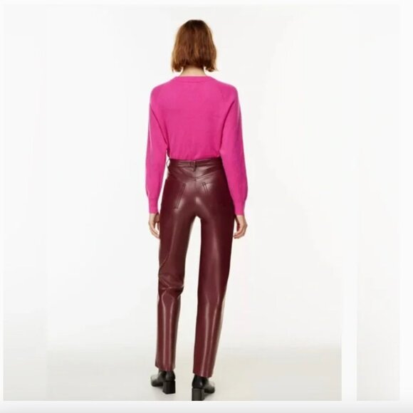 Wilfred THE MELINA™ PANT - Spiced Burgundy - Size 0 - NWT - Picture 4 of 9